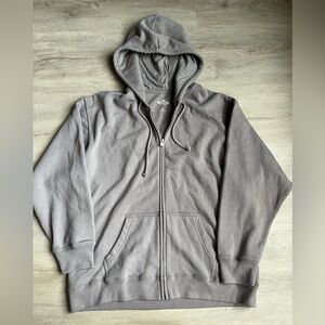 Hollister Zip Up Hoodie Tan Size M Fleece Interior